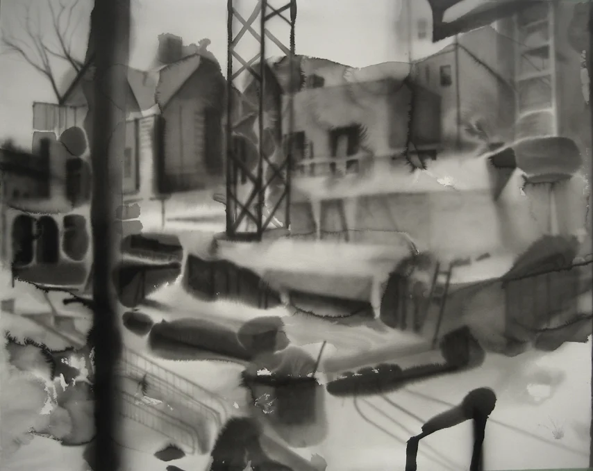 Avenue du Musée 2010 Ink on paper 130 x 166.1 cm