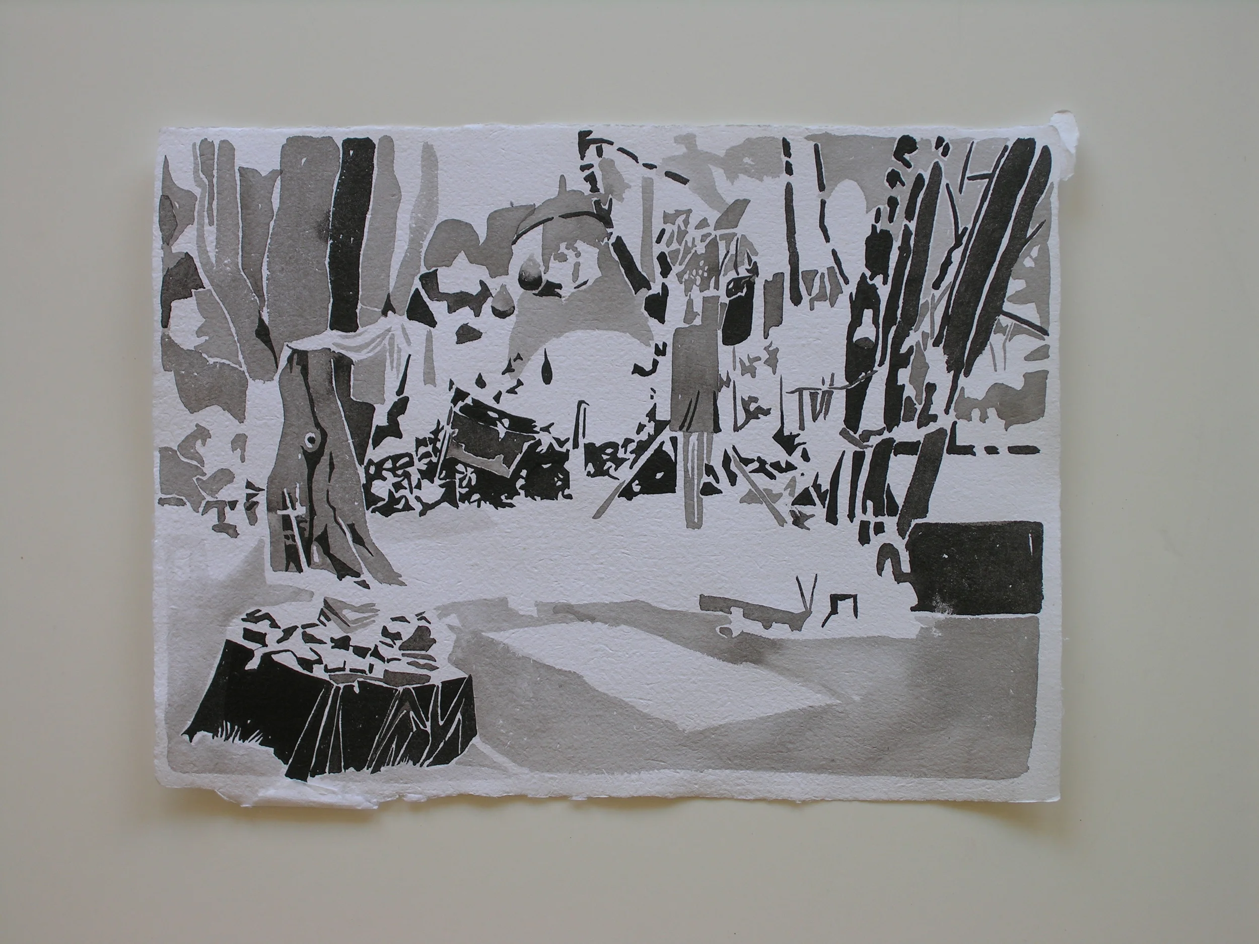  2013  Ink on Paper  20.3 x 25.4 cm 