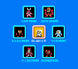 Later Mega Man games featured eight bosses, but the first one only had six before starting into Dr. Wily.