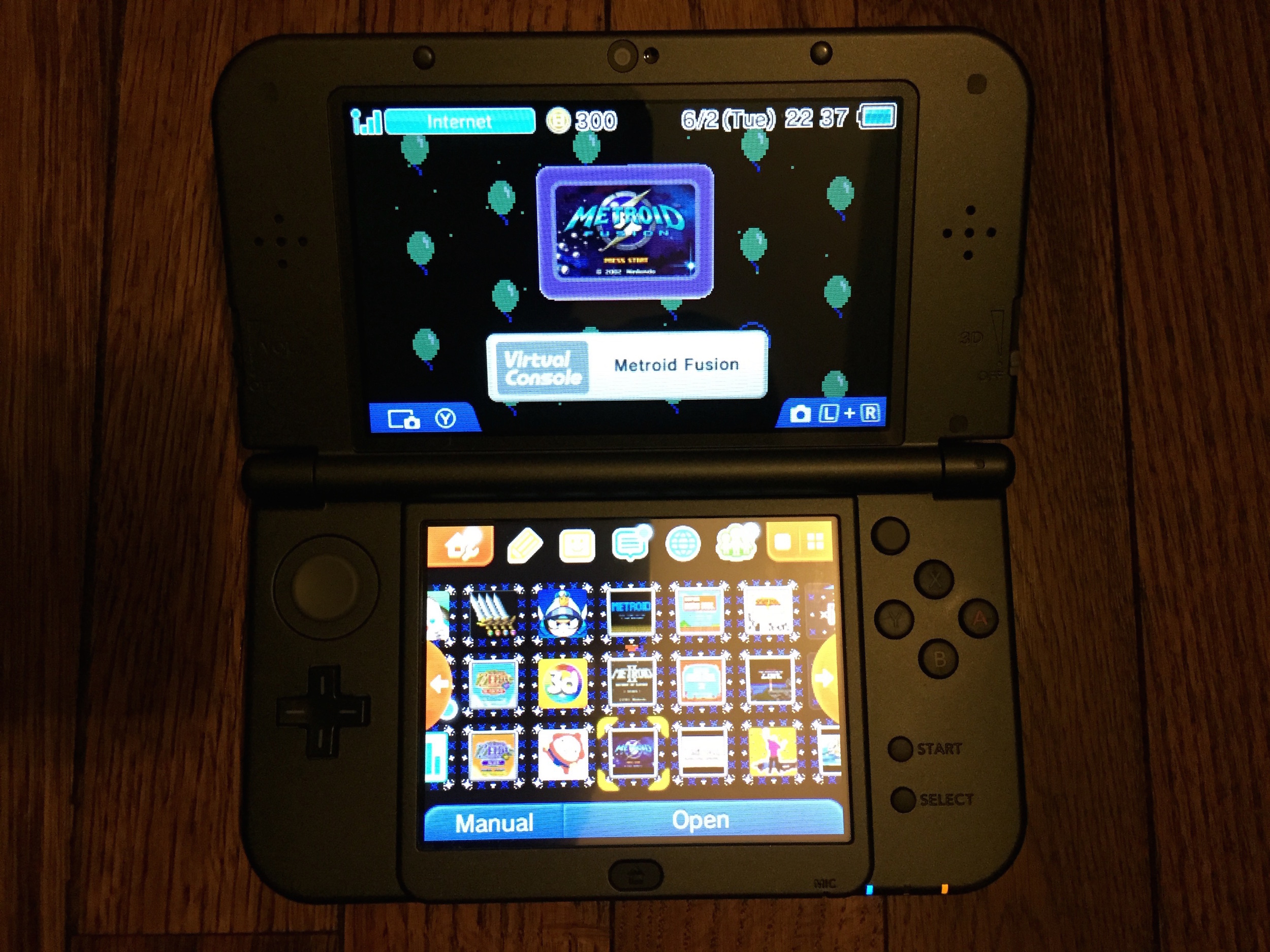 The Nintendo 3DS, easily the fastest and most advanced Nintendo OS, supports themes (check out my Balloon Fight one!), resizable app icons, and was the first Nintendo OS to support folders.