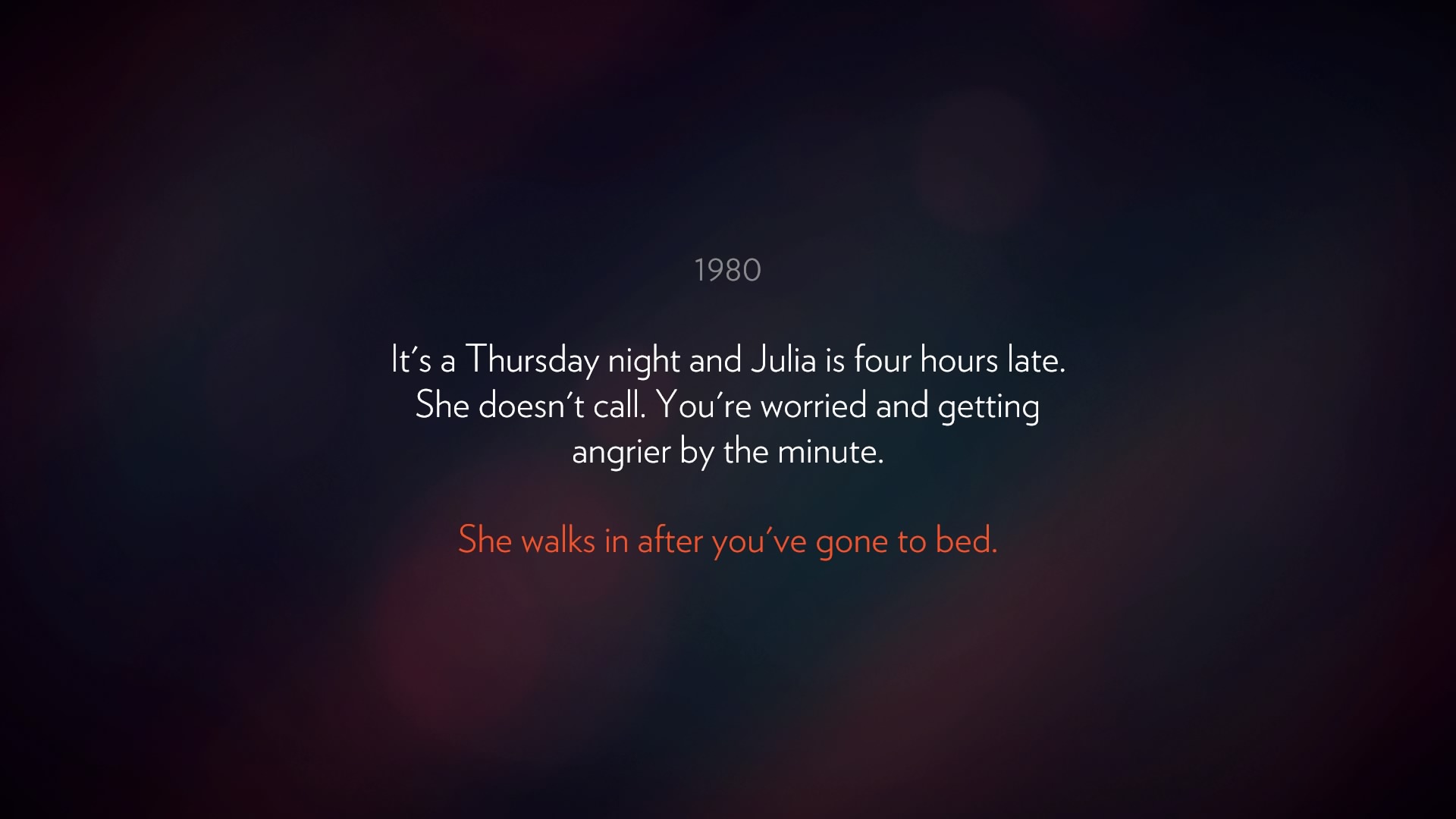 The game's opening gives you a series of scenarios to help flesh out Hank's past.