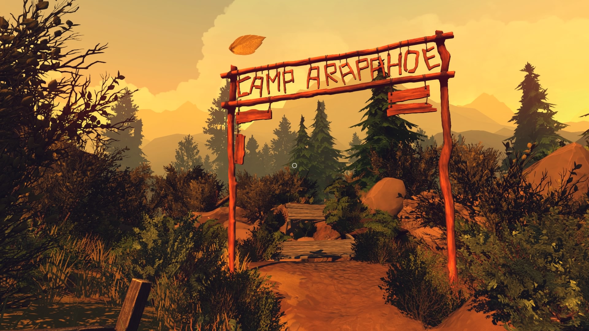 There is an actual summer camp in the game, although it's fallen entirely into disrepair.