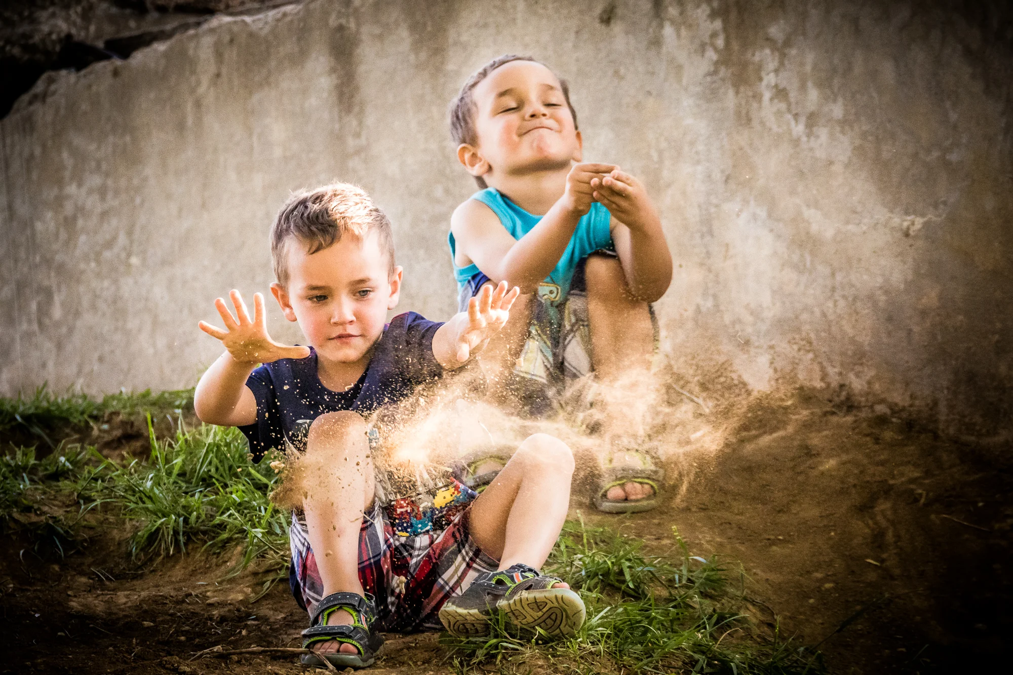 These little guys couldn't care less who was winning or&nbsp;losing. Fun was in order...