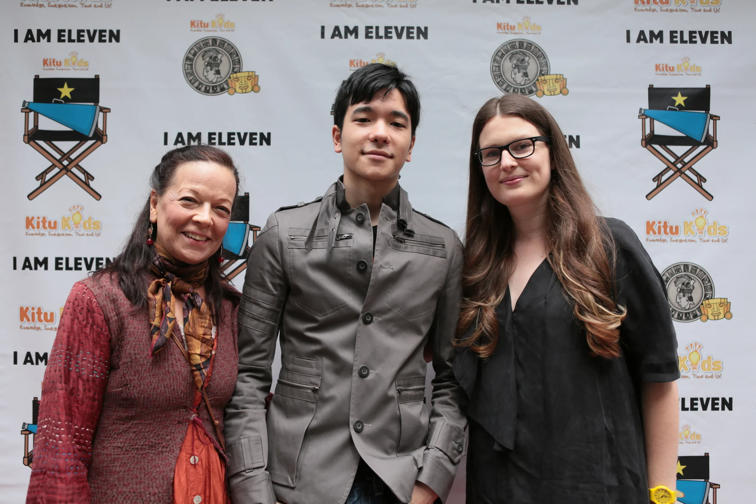 You might recognise this young man who is not 11 anymore! This is Oliver, his proud mom Karen, and filmmaker Genevieve Bailey at a screening in New York City. Oliver was just about to watch I AM ELEVEN for the first time. Always a pleasure to be reunited with the 'kids'!
