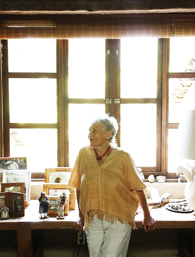 Diana Kennedy at her home in Michoacan, Mexico.