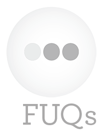 Frequently Unanswered Questions a logo for my friend's Twitter account
