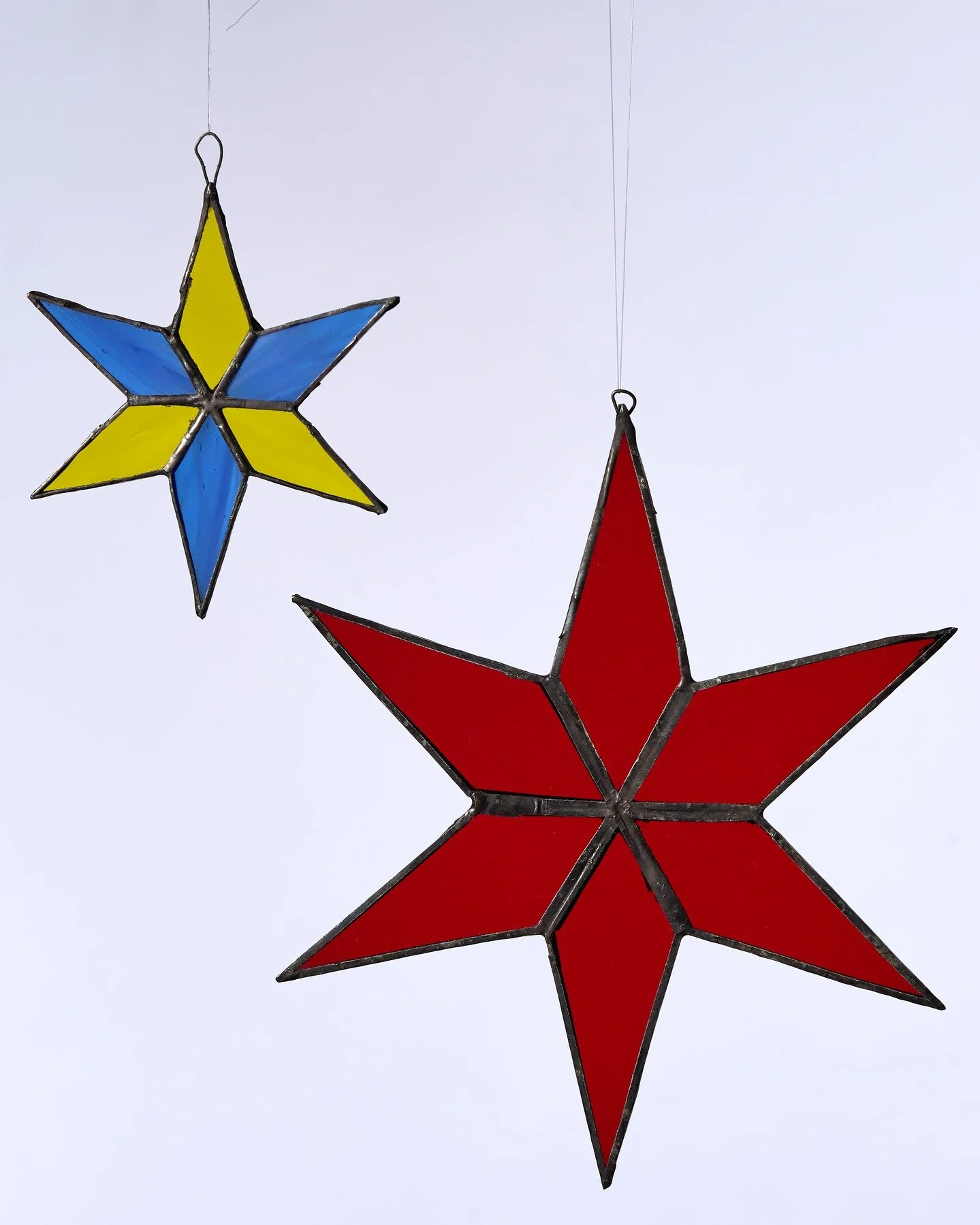 Chicago stars! Small stars are 4" and Large stars are 7"

#stainedglass #handmade #Chicago