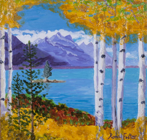 Aspens by the Lake