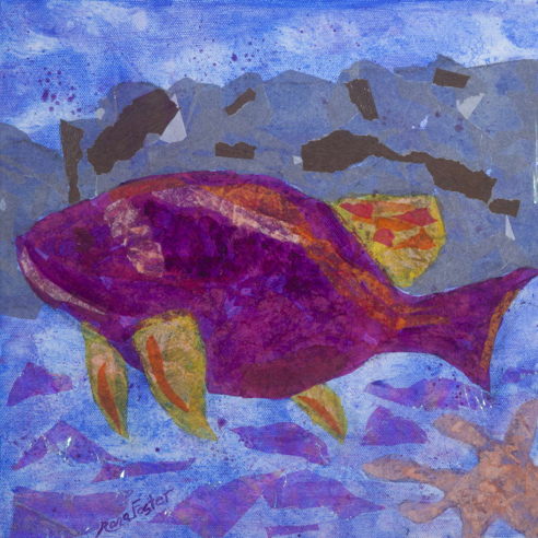 Purple & Orange Fish