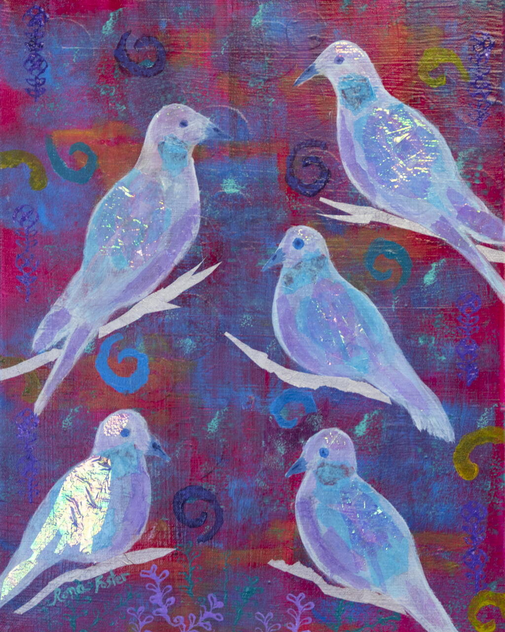 Five Easy Peace Doves