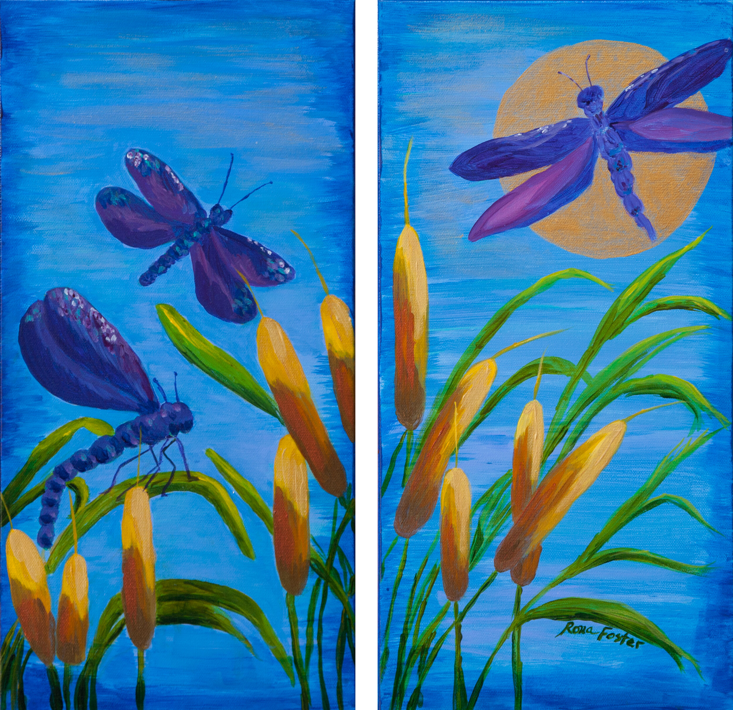 Dragon Fly Diptych