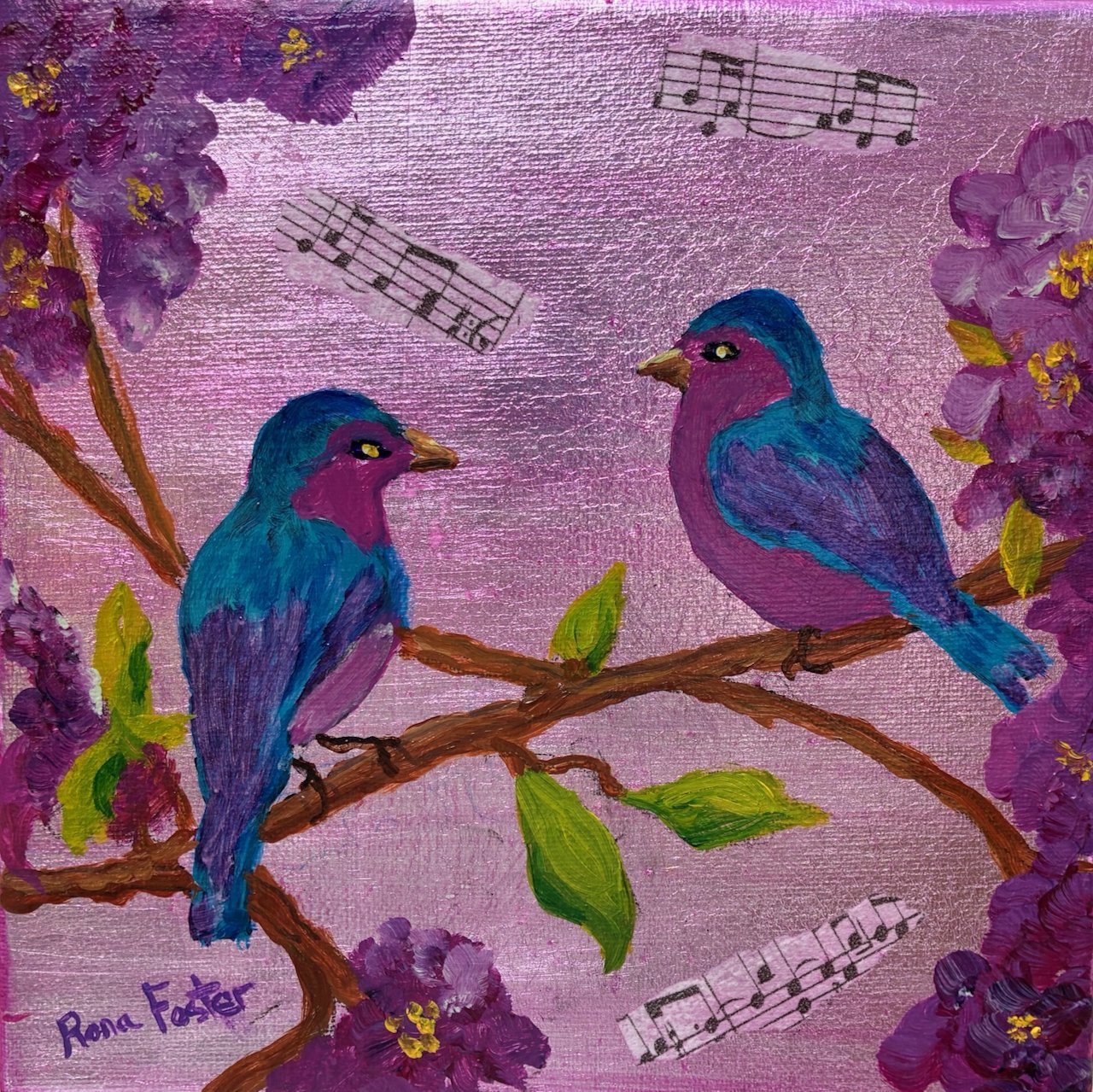 Blue Birds in Unison