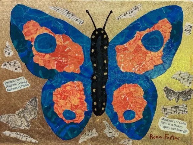 Blue and Orange Butterfly