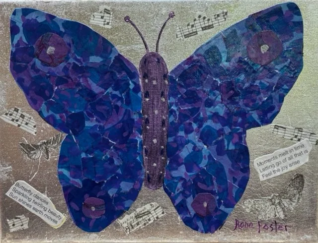 Blue and Purple Butterfly
