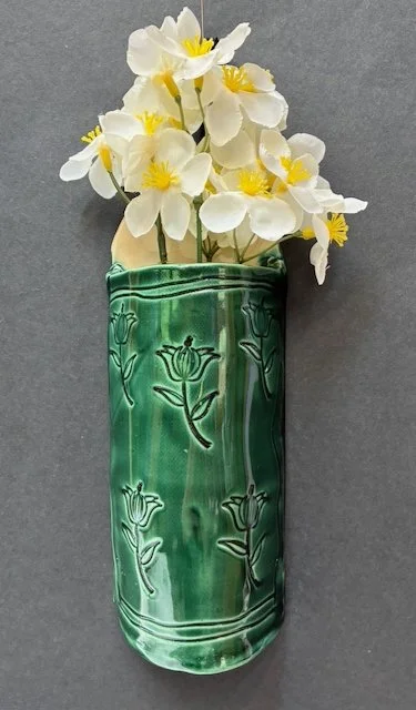 Green Wall Vase
