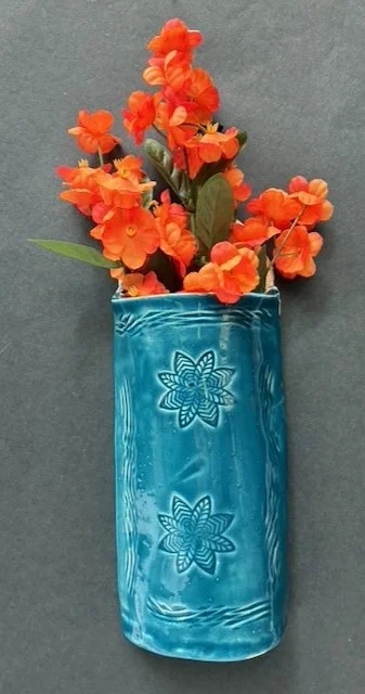 Turquoise Wall Vase