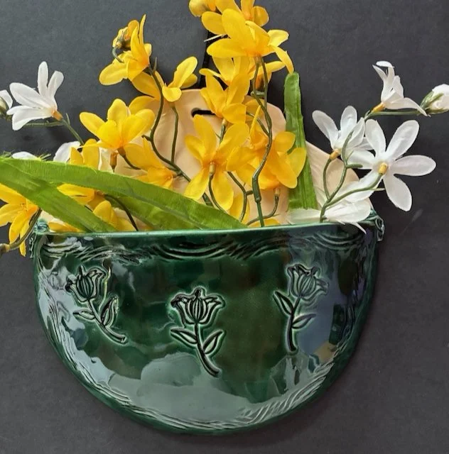 Green Wall Vase