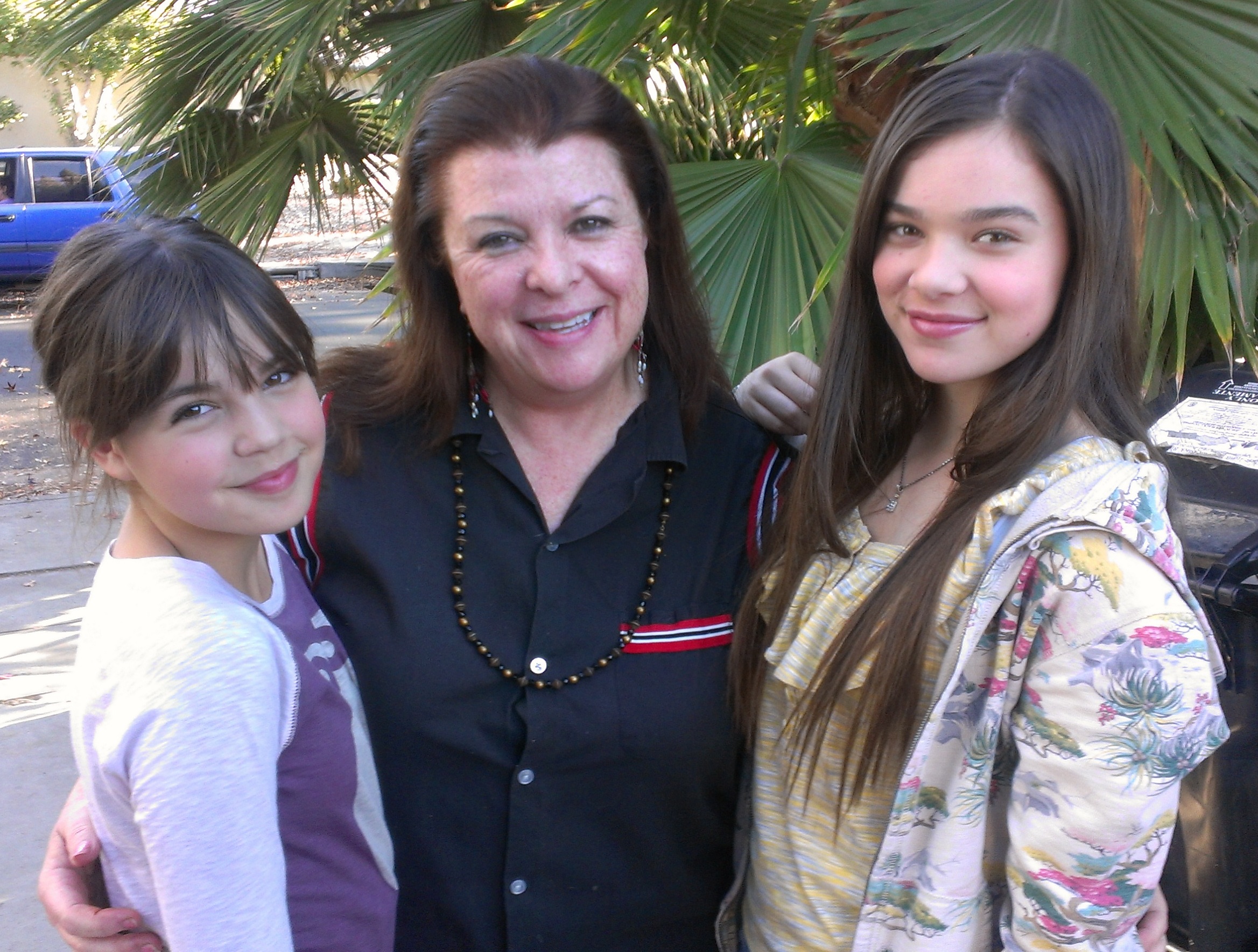 On location with Bailee Madison and Hailey Steinfeld