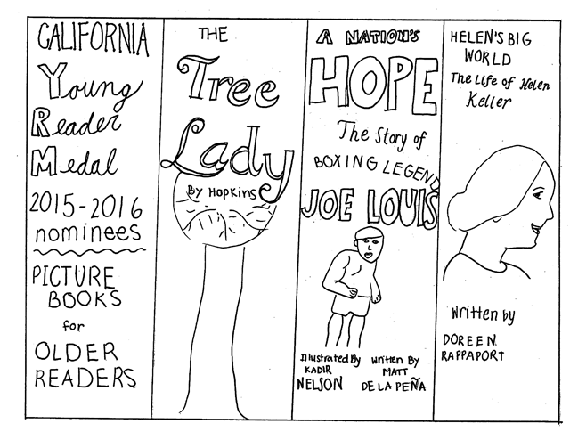 2015-2016 PBOR Nominee Bookmarks by Caitlin R