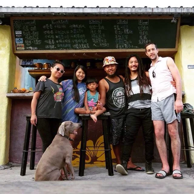 With a few of our favorite friends on the Island - A Wei, Emily, A Jue. Down in Kenting.
