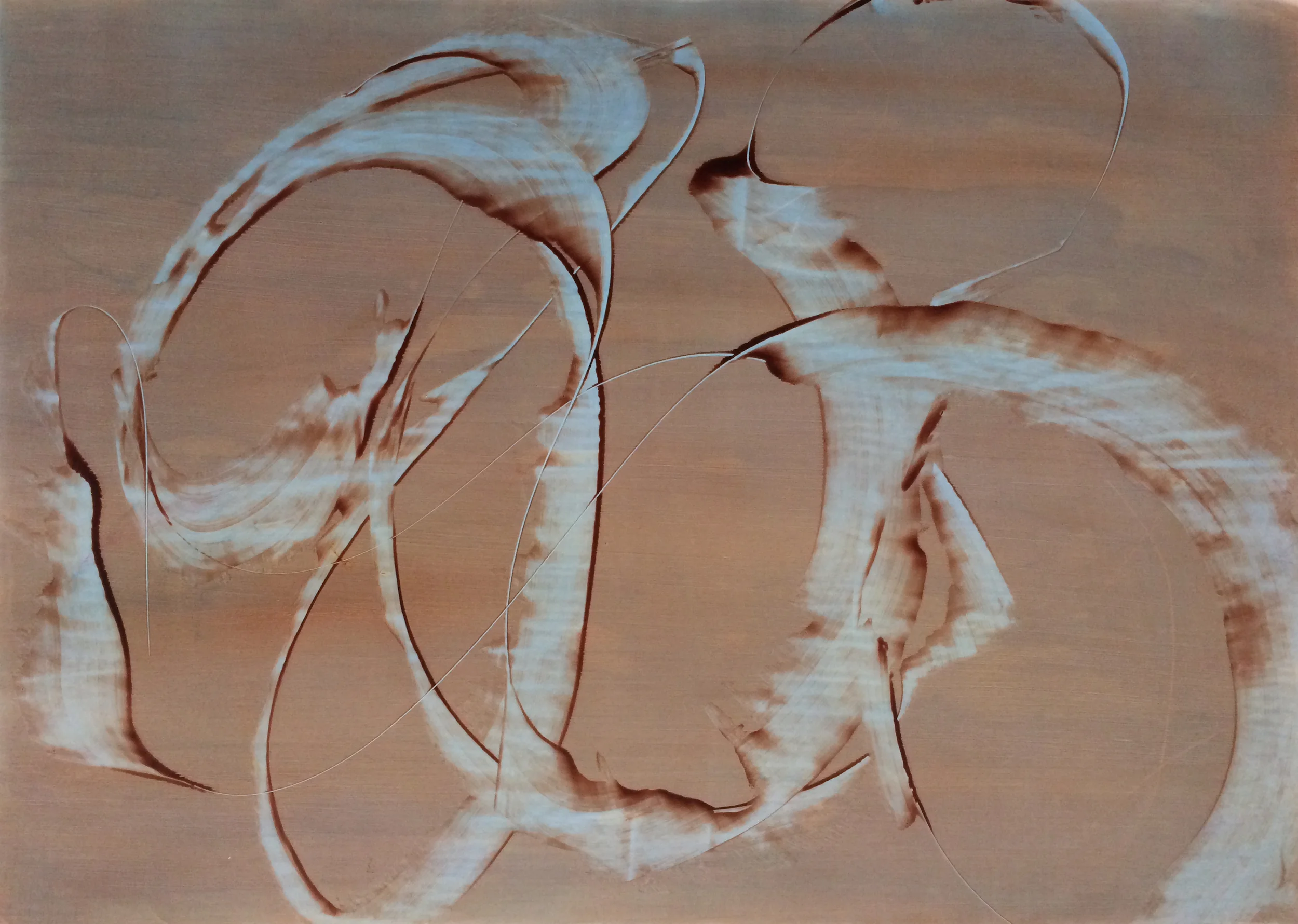 Catch Me Acylic on paper 20" x 28"