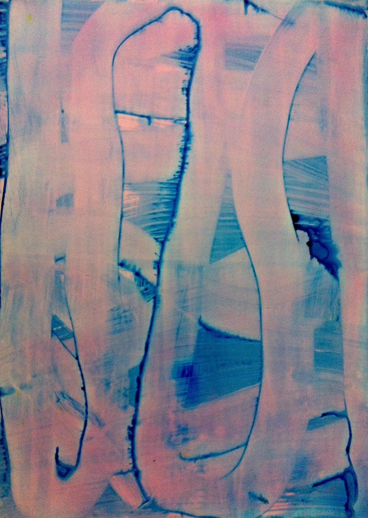 Blink Acylic on paper 28” x 20”