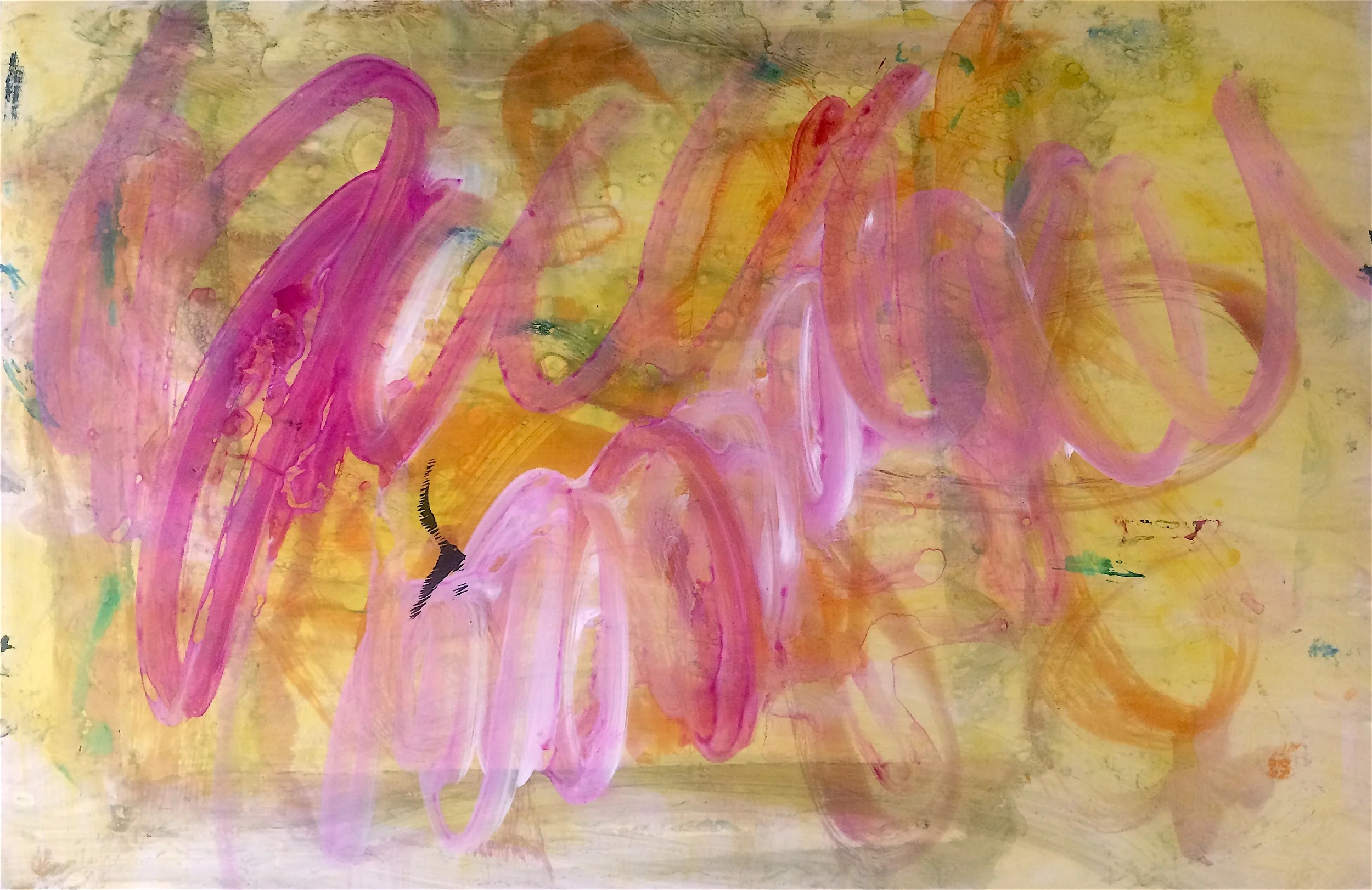 Freak Acylic on paper 25" x 38"