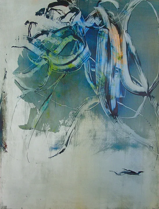 Negative Space Acylic on paper 25" x 19”