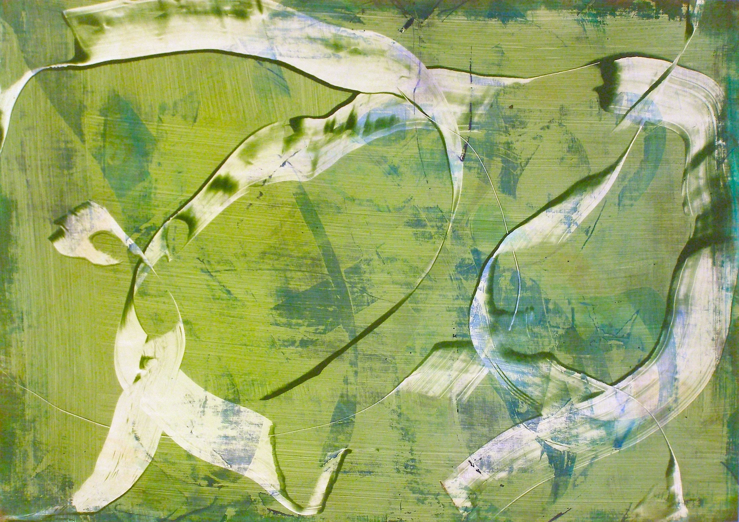 Blowin’ in the WInd Acylic on paper 20" x 28"