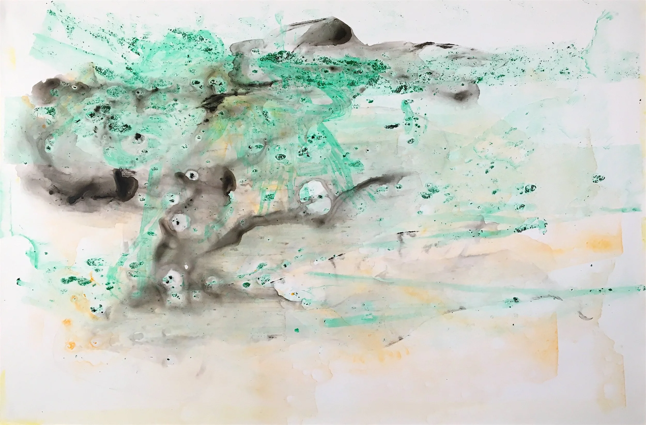 Drift Acylic on paper 25" x 38"
