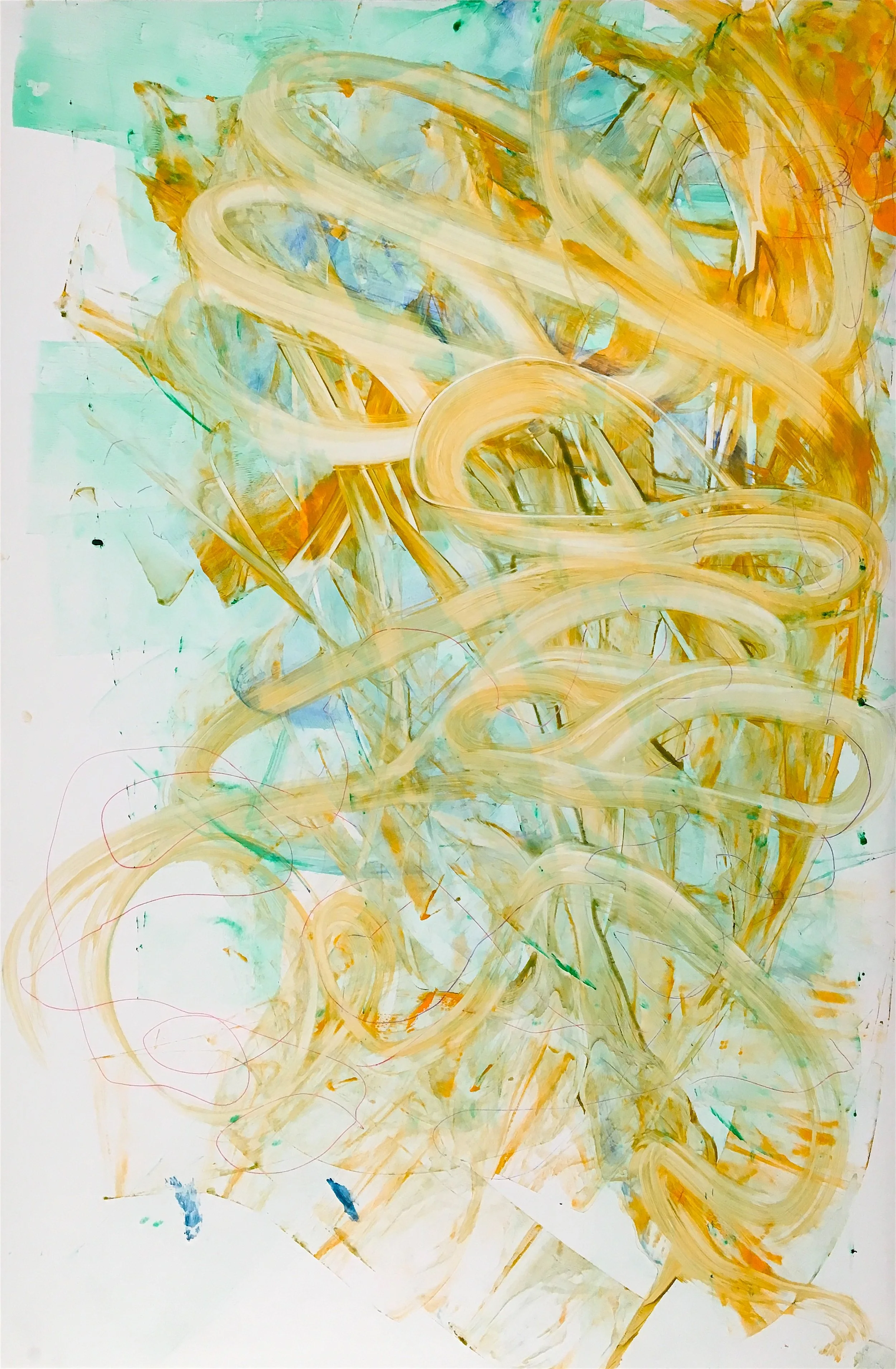 Air Acylic on paper 38" x 25"