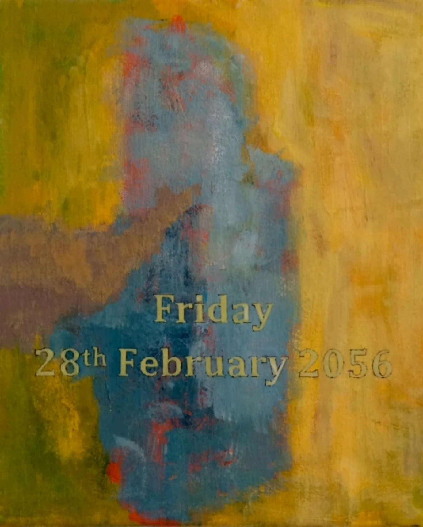 Untitled 300 X 255mm. Acrylic on canvas, January 2015