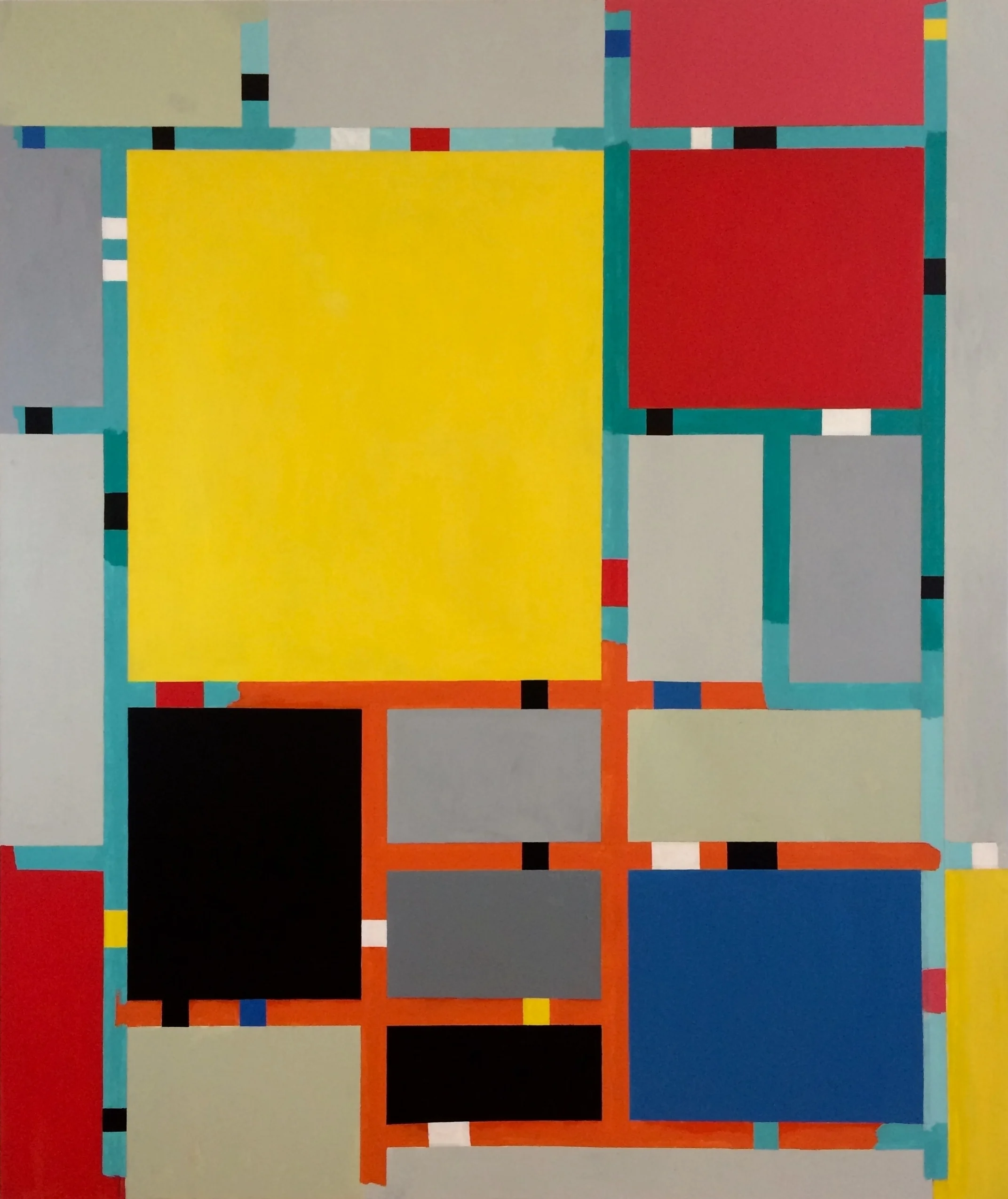 Not wanting to say anything about Piet 198cm x 167cm Acrylic on canvas, Spring 2017