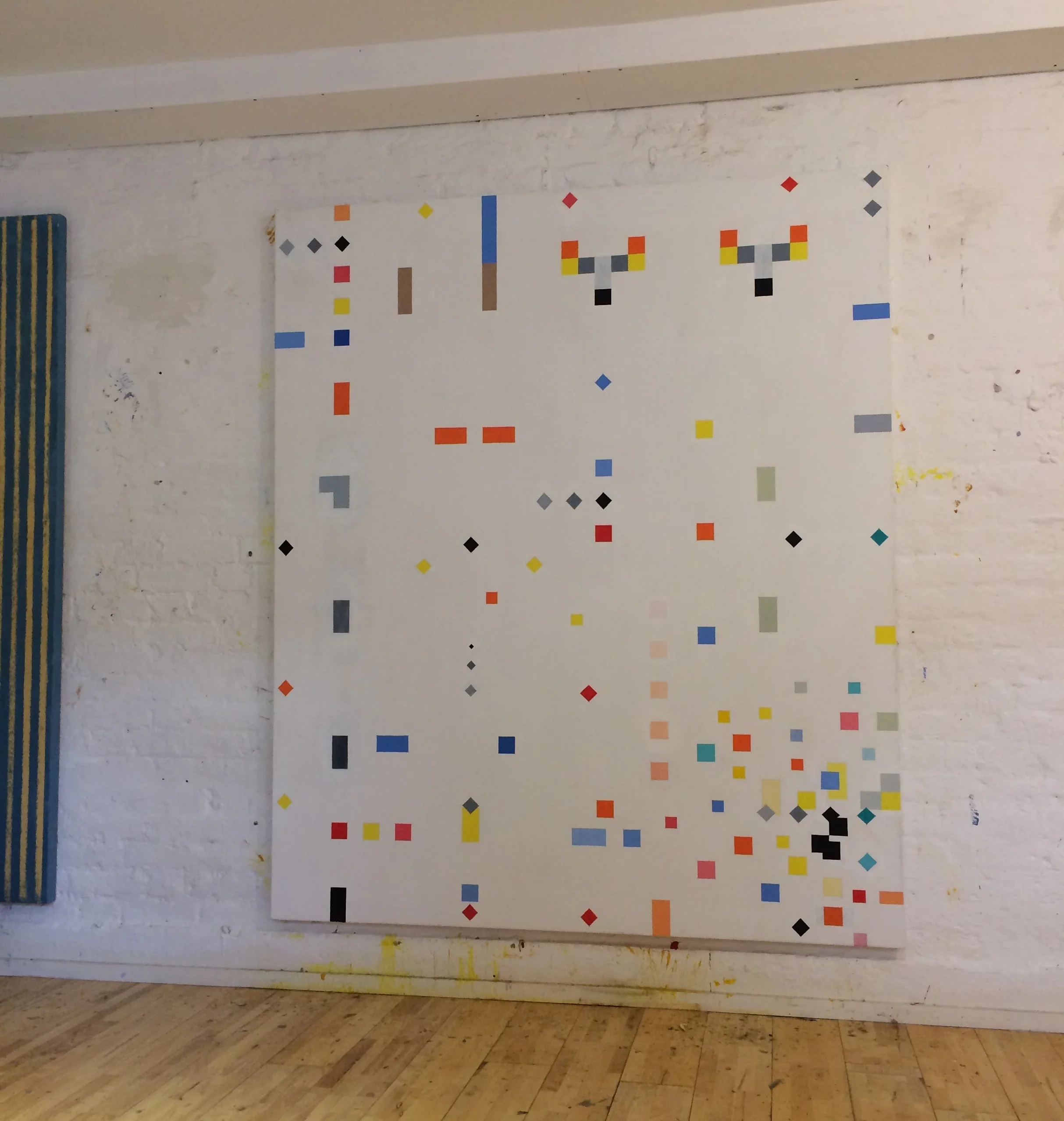  How many licks does it take to...  198cm x 167cm Acrylic on canvas, Summer 2017  