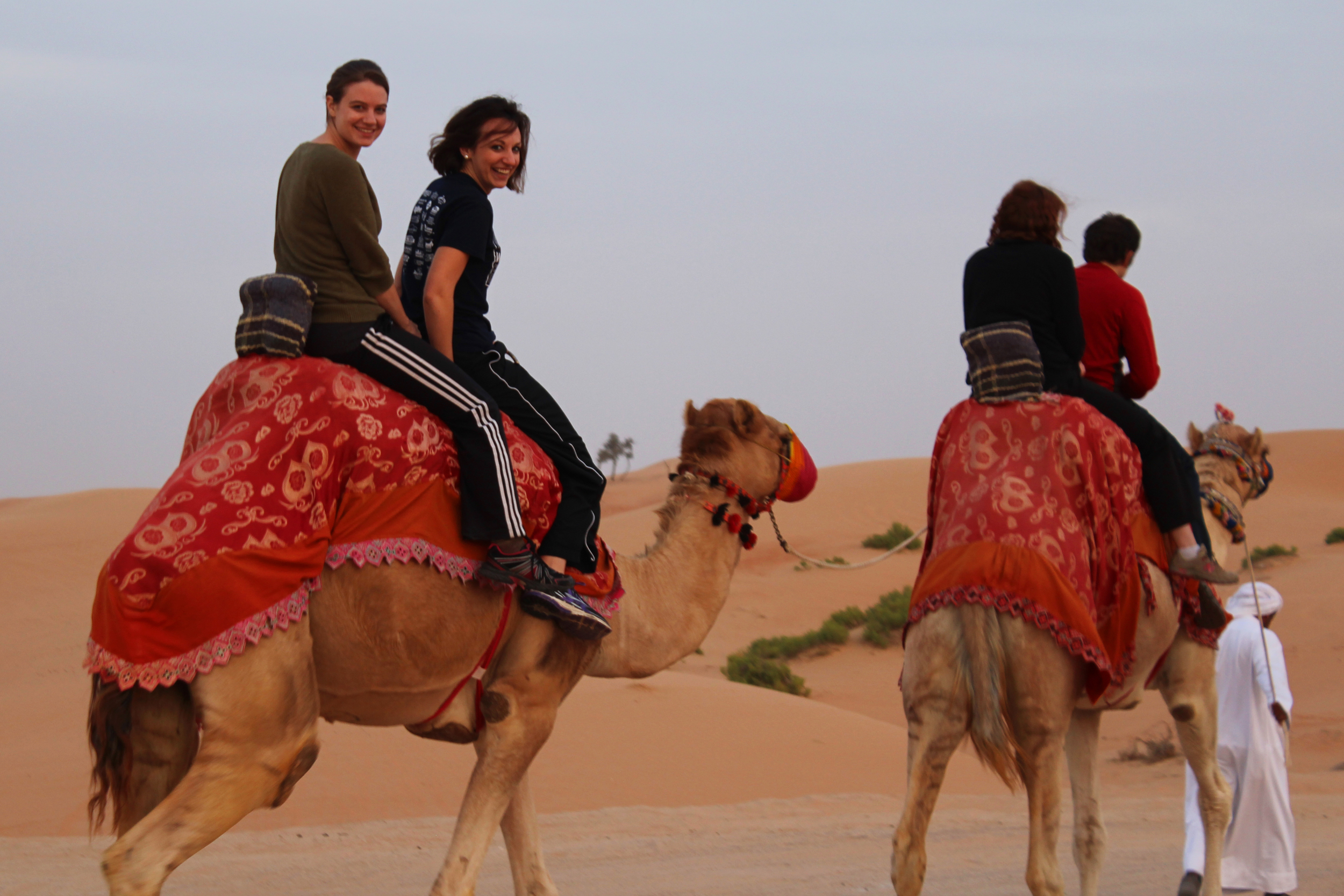 Riding a camel in the Arabian desert is about as uncomfortable as it looks. Bucket list: Check. 