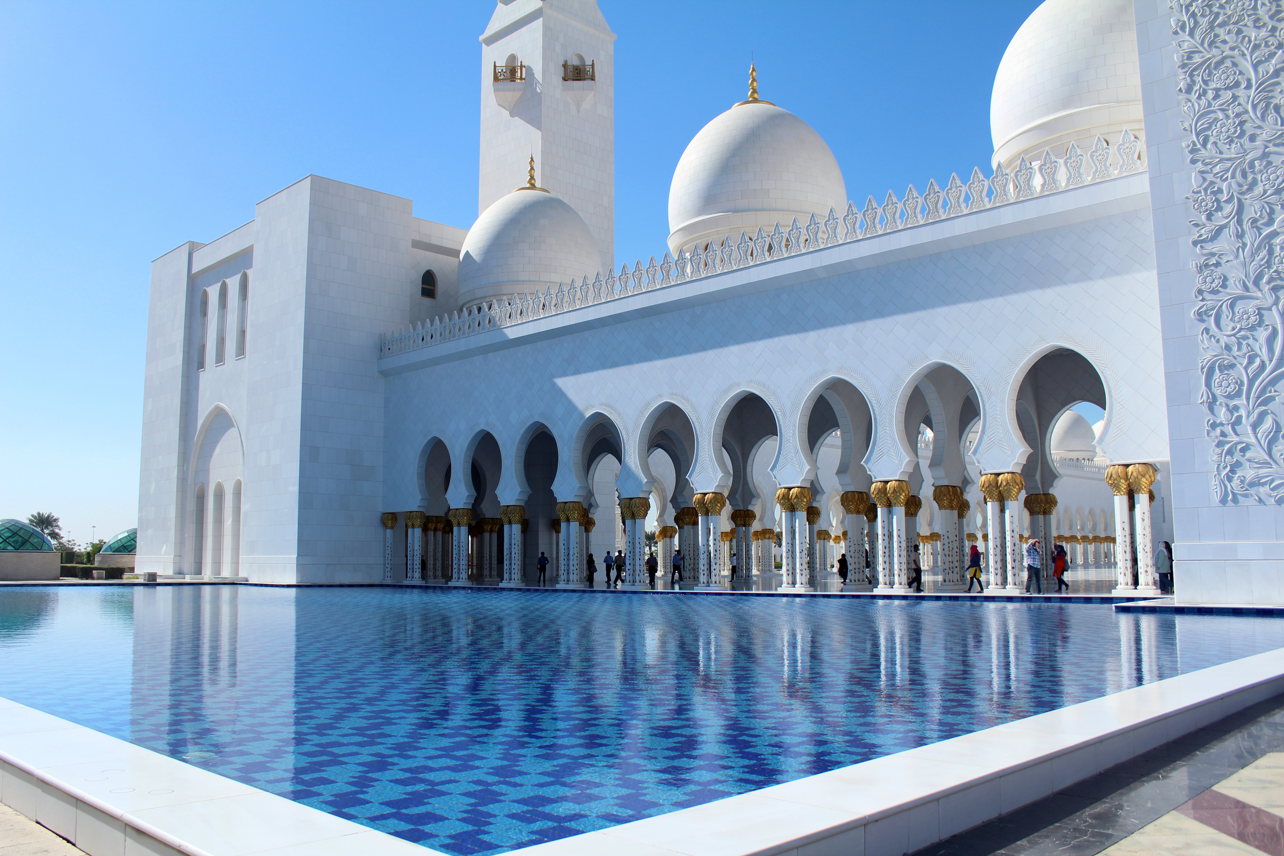 Grand Mosque, Abu Dhabi, United Arab Emirates. 