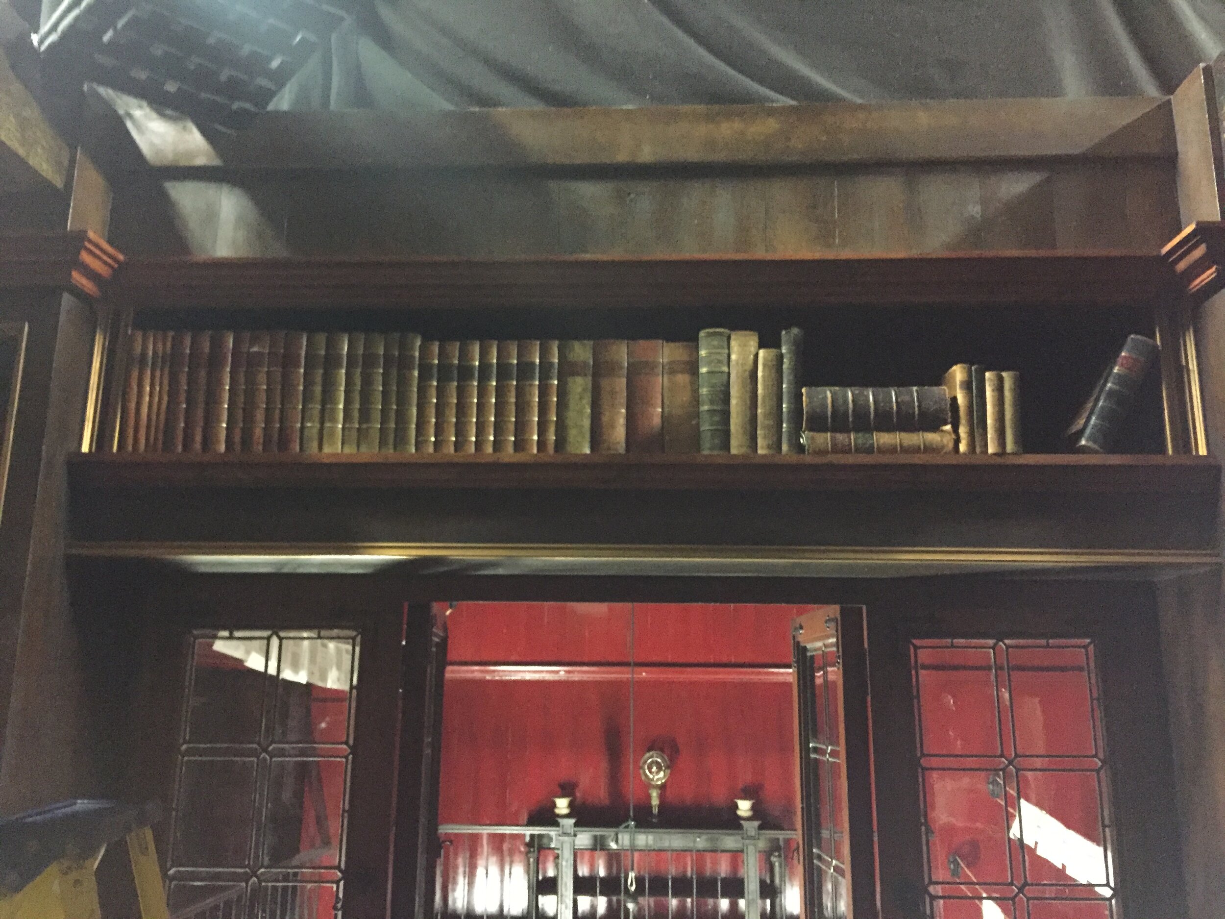 Books were used for The Print Shop set - Outlander S3