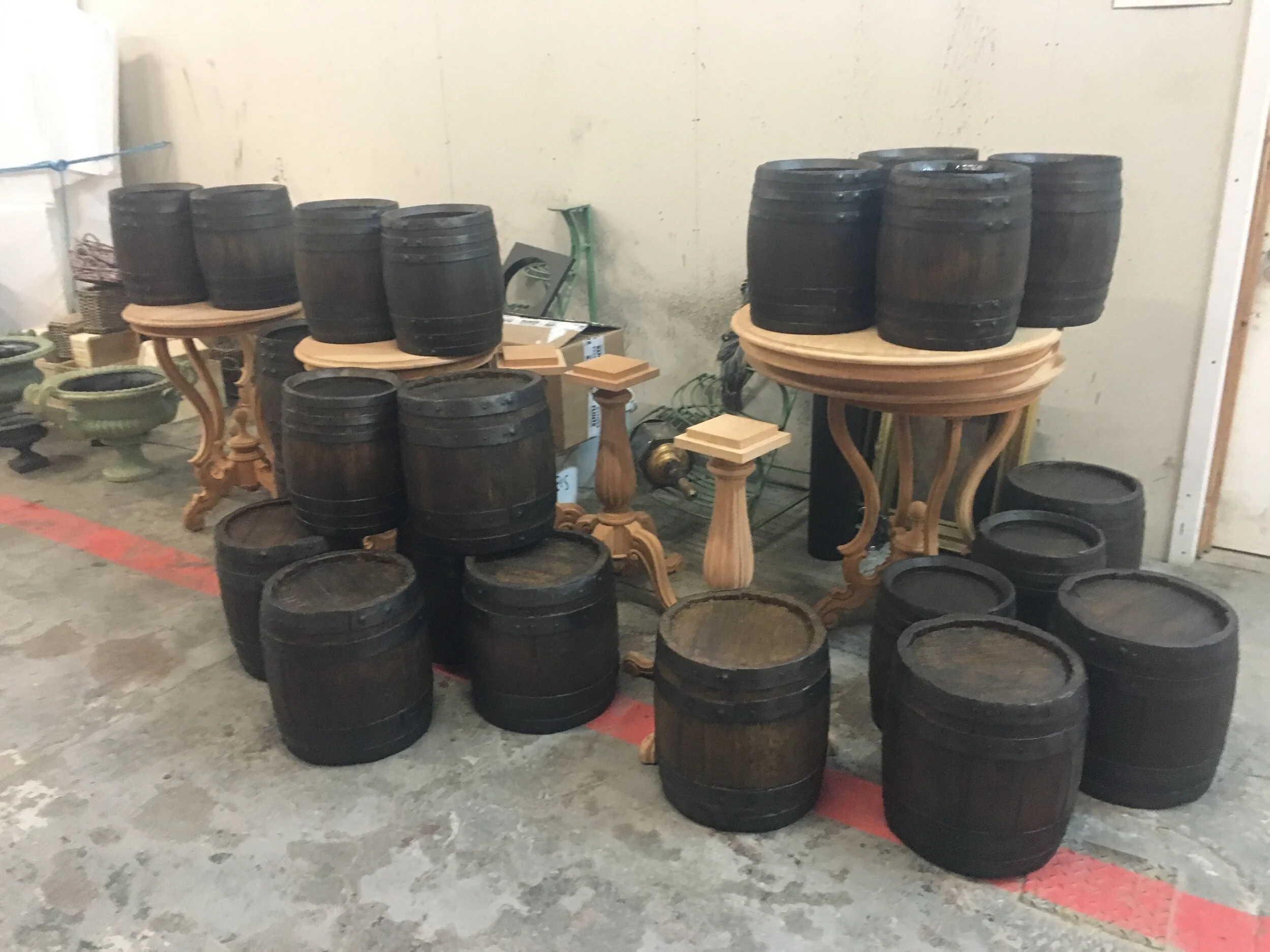Rigid foam barrels