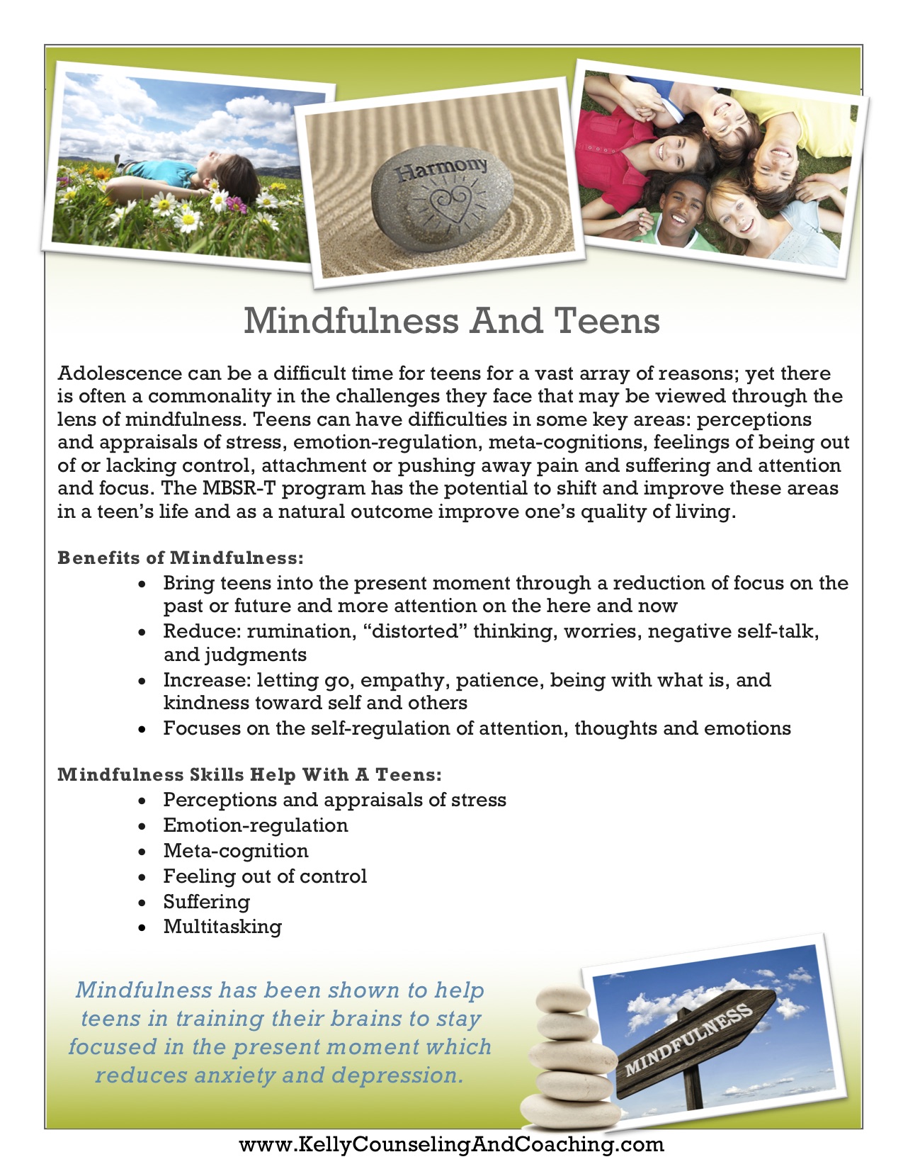 Helping Adolescents Feel In Control During Stressful Times