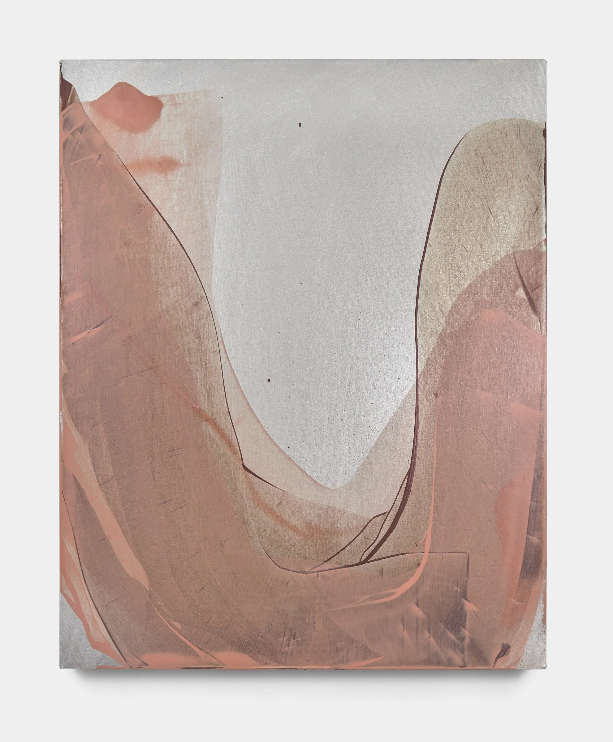 Lisa Blas, Ocular dust, Rome, summer 2018 | Acrylic and interference paint on canvas, 43 x 35.5 cm, 2022