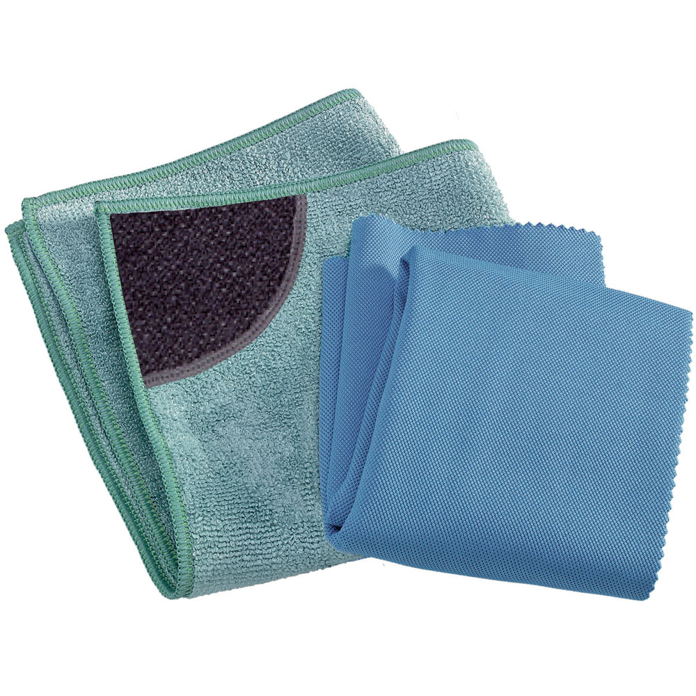 Kitchen Cleaning 2 pk 1 kitchen cloth 1 glass & polishing cloth