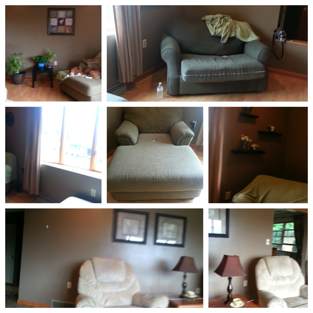 The before pics. A nicely decorated room, that just benefited from some fresh paint and fabrics.