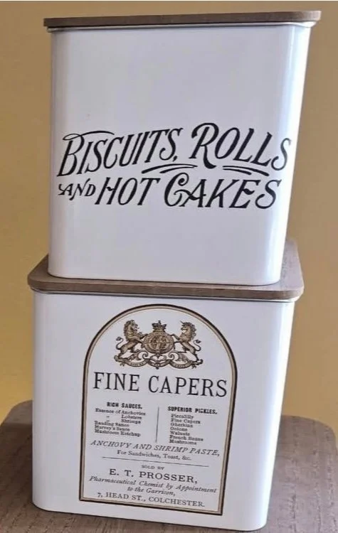 Baked Goods and Capers Cannister Set