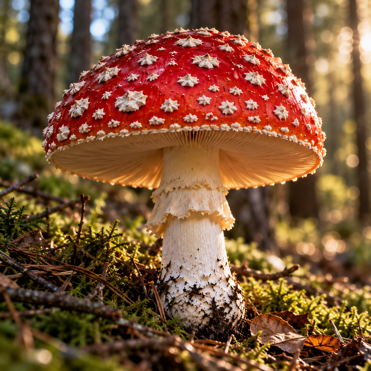 Golden Fly Agaric in the Forest.png