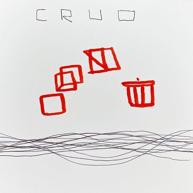 #crud attributive. Create, read, update, and delete; the four basic operations of data storage regarded collectively. #drawing #drawingaday #wordaday #newwordaday #newword #newwords2019 #newwords2020 #word #art #words Drawing 144.