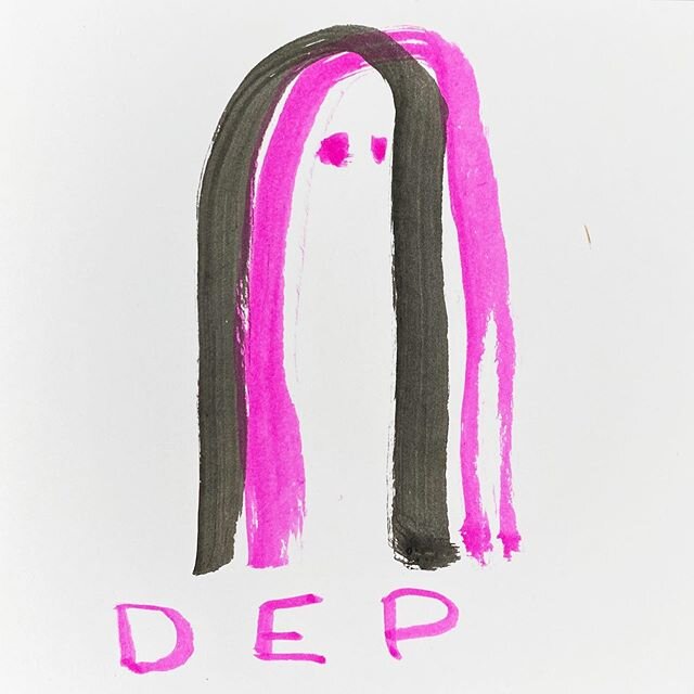 #dep A person who stands in temporarily for another, esp. a musician in a band. Also: an instance of being such a temporary stand-in. #drawing #drawingaday #wordaday #newwordaday #newword #newwords2019 #newwords2020 #word #art #words Drawing 148.