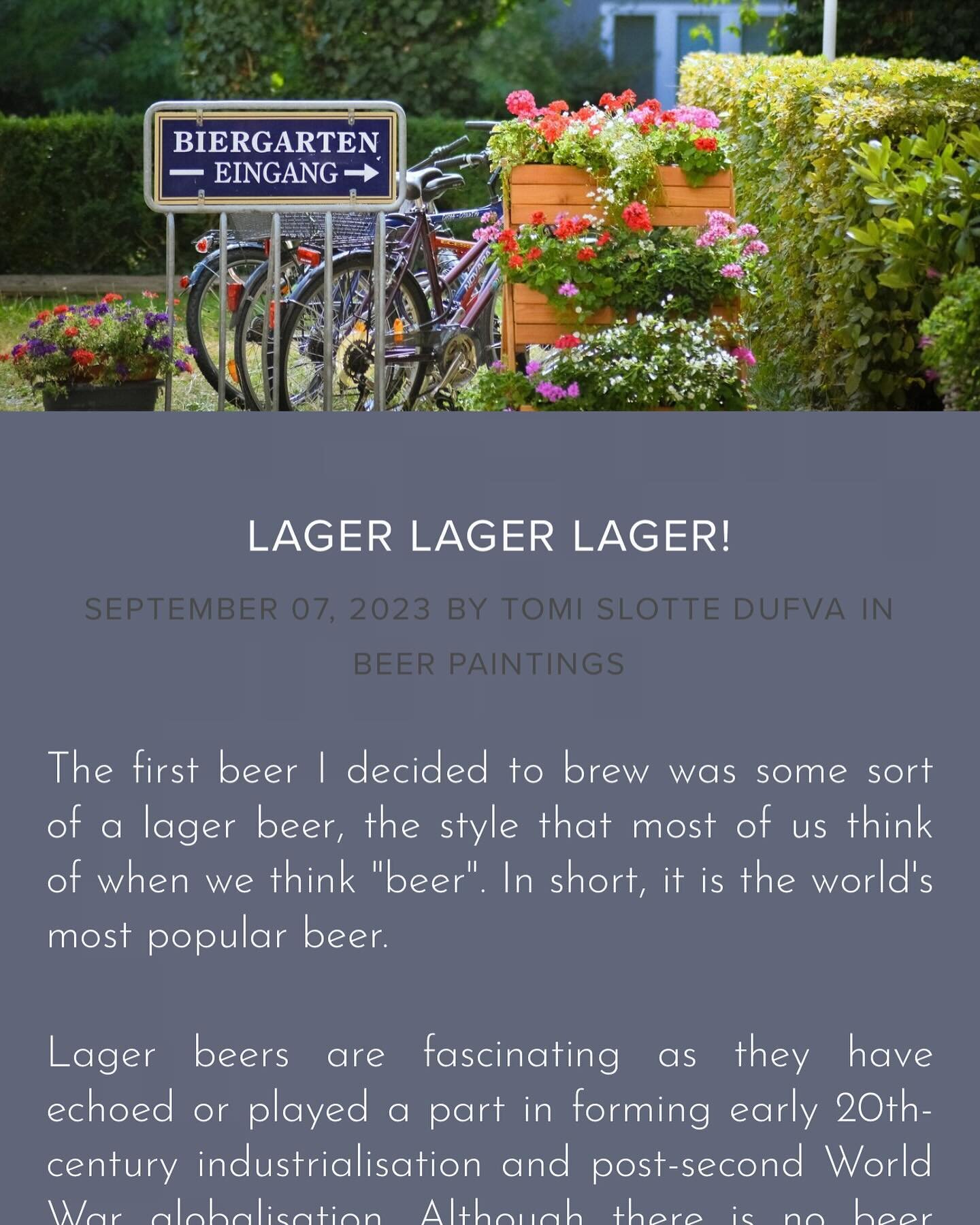 Wrote a bit about lager: https://www.thispagehassomeissues.com/blog/2023/9/7/lager-lager-lager