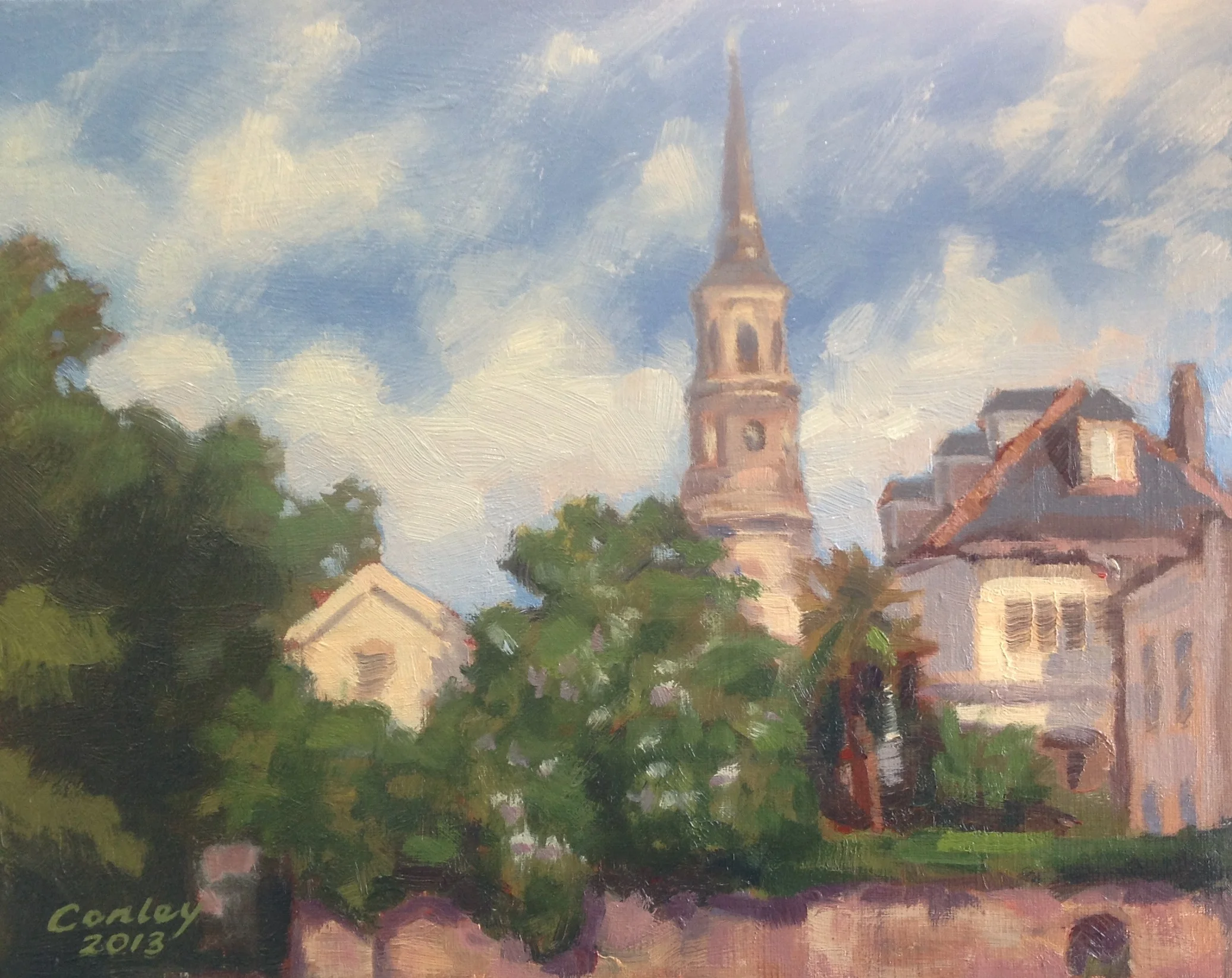 "St. Philips Morning" (Charleston, SC)  /  8x10 Oil on Linen  /  Sold