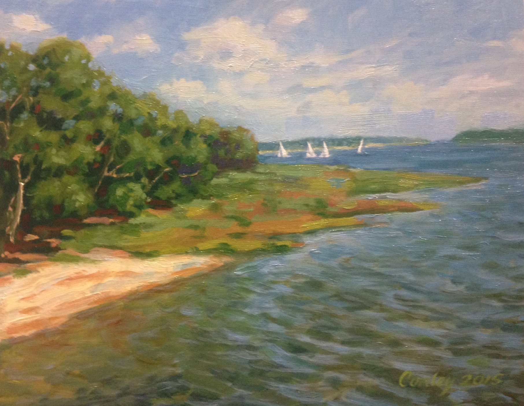 Island Breeze—Pinckney Island National Wildlife Refuge (Hilton Head, SC) / 11x14 Oil on Linen / Sold