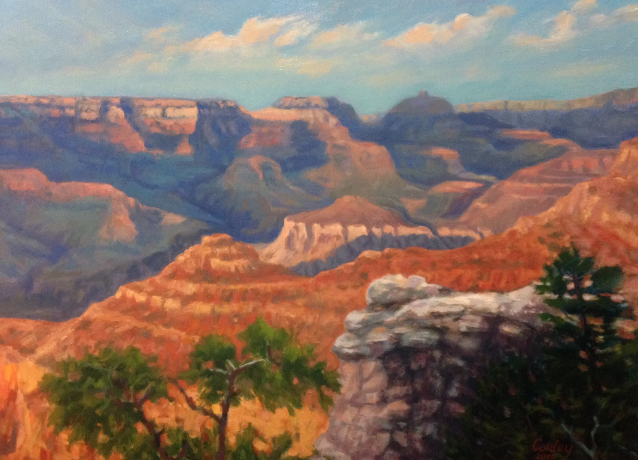 Last Light (South Rim, Grand Canyon) / 30x40 Oil on Linen / Available
